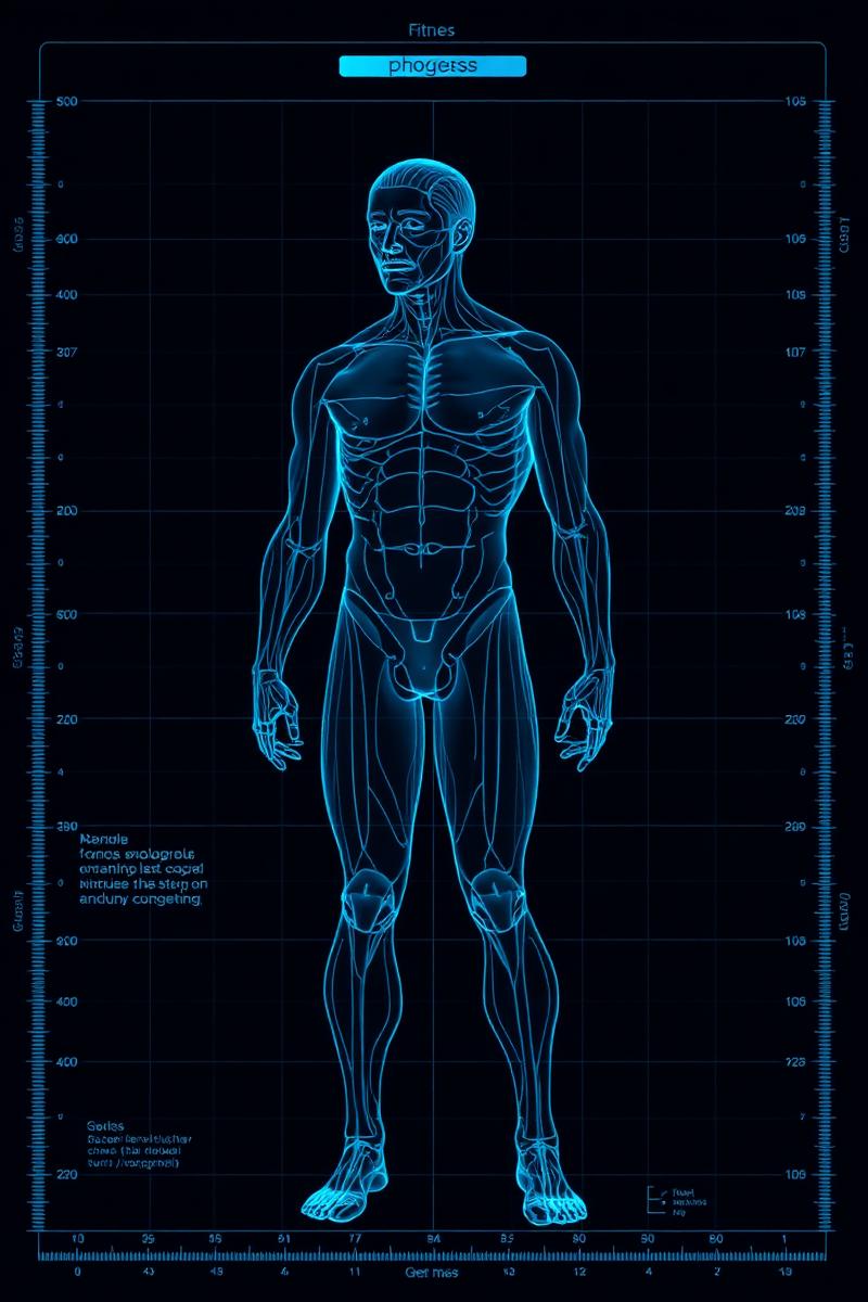 Anatomical body composition scan chart